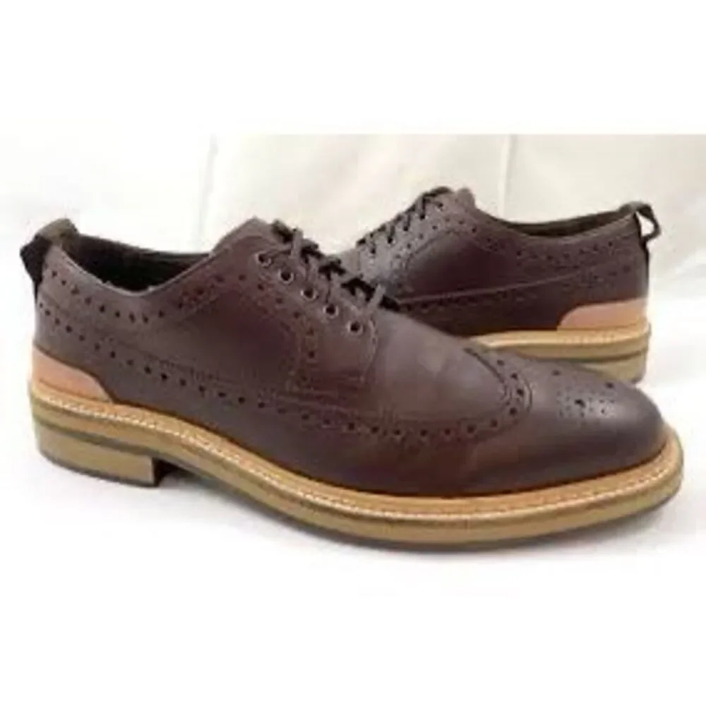 Cole Haan Men's Size 8 Davidson Wingtop Oxford Shoe Brown Tan Office Dressy